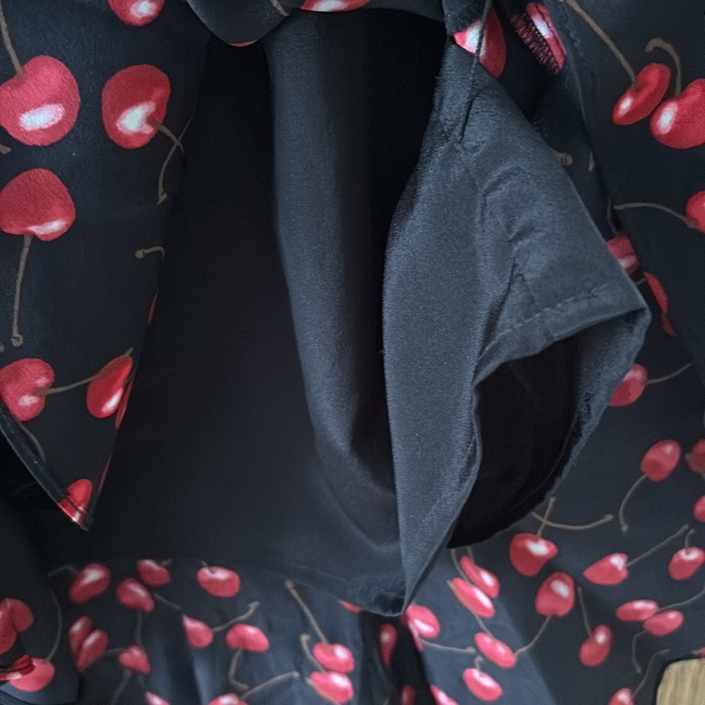 J. Crew 100% Silk Cherry Dress - Picture 10 of 14